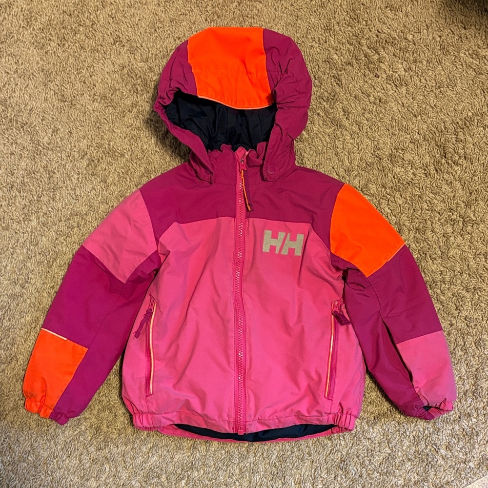 Helly Hansen Kids Jacket in Pink and Orange size 2